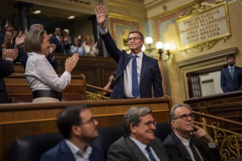 Leader of Spain’s conservatives has a slim chance of winning lawmakers’ approval for his government