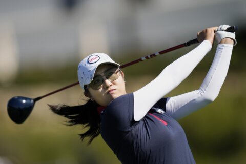 US and Europe still tied after halfway point of final day at Solheim Cup in Spain