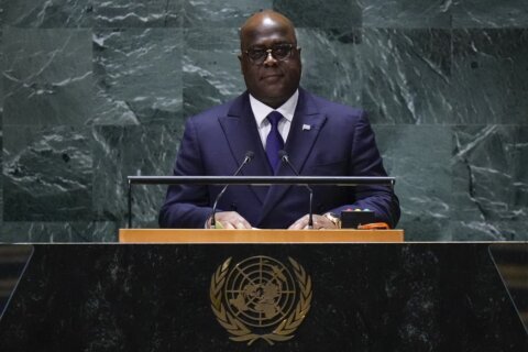 Congo’s president wants the large U.N. peacekeeping mission to start leaving the country this year