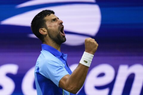 Novak Djokovic comes back after dropping the first 2 sets to beat Laslo Djere at the US Open