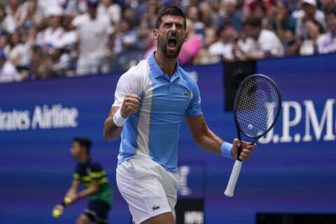 Unruly fans singing Nazi songs and interrupting play with shouts cause problems at US Open