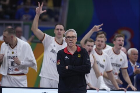 Germany holds off Latvia and will next play the USA in the Basketball World Cup semifinals