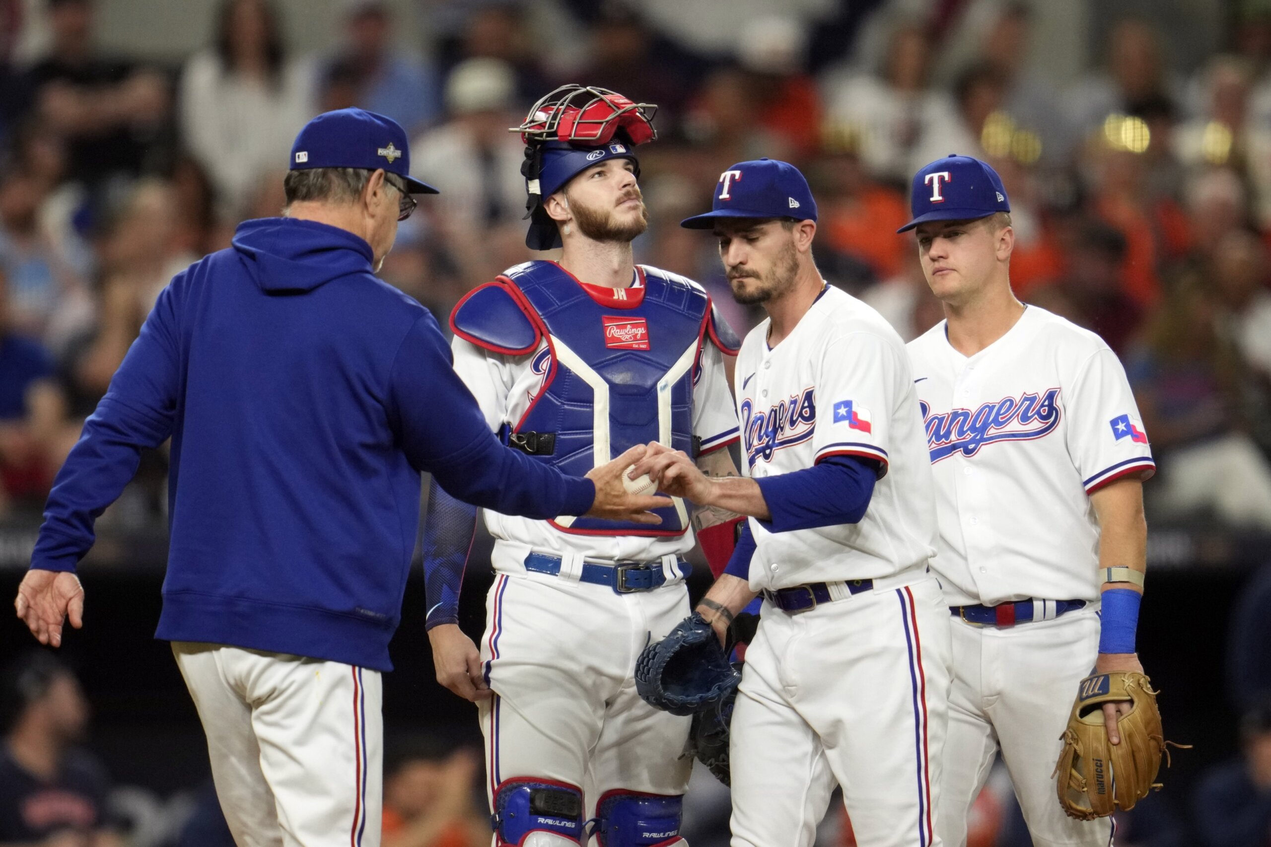 Rangers build early lead, take 2-0 lead on Astros