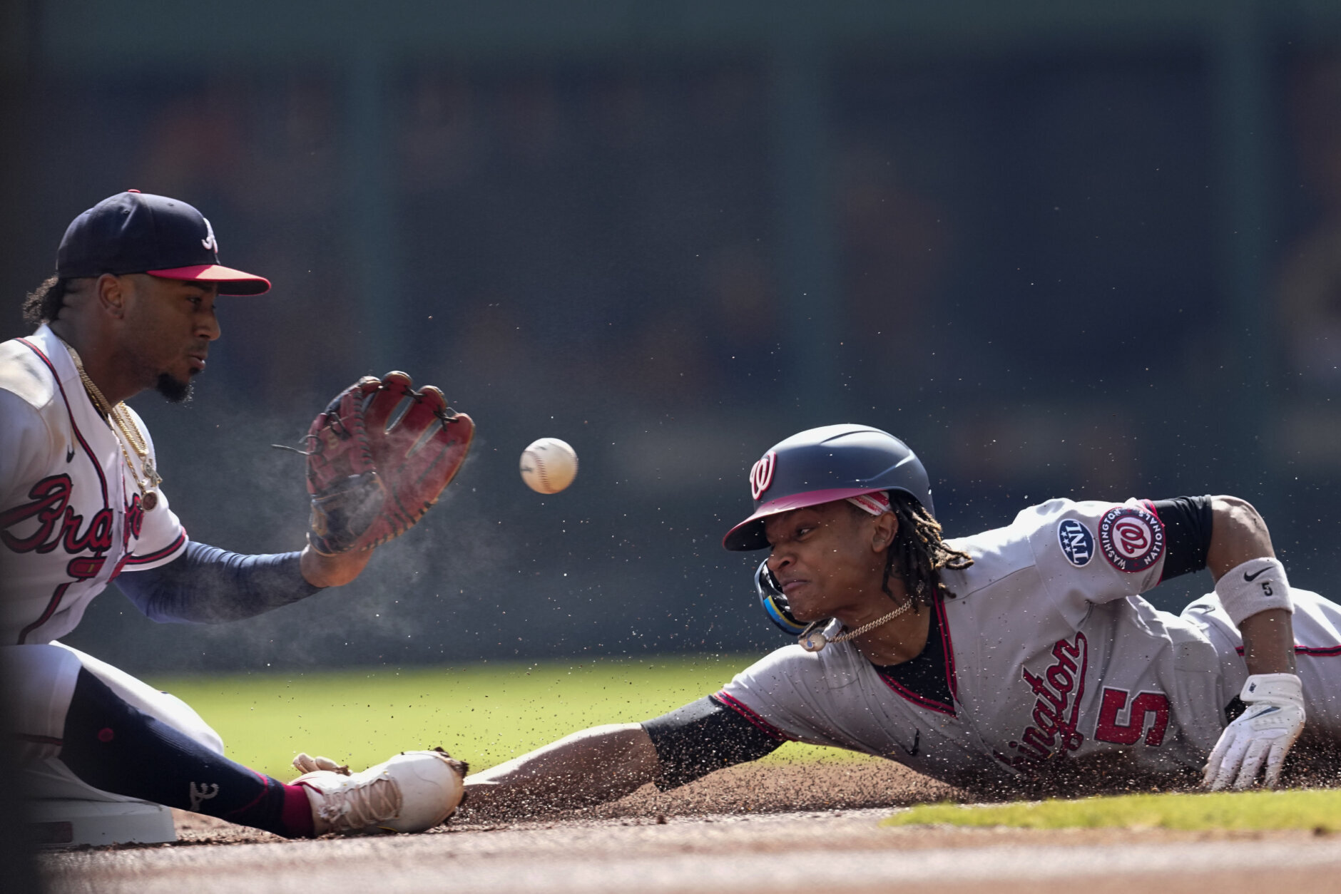 Braves tie season record with 307 homers as Ozuna hits pair in 10-9 loss to  Nationals - WTOP News