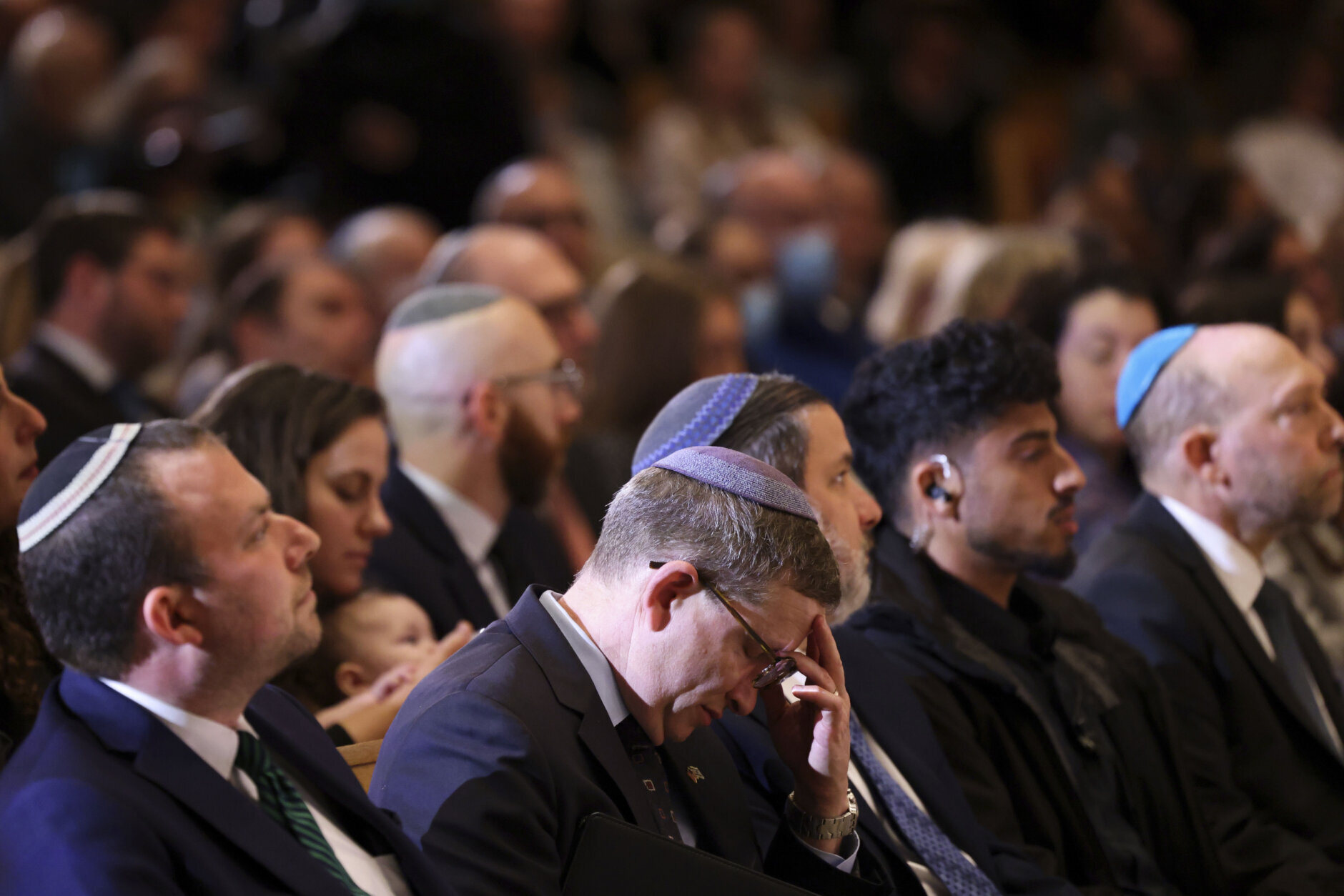 <p>Adas Senior Rabbi Lauren Holtzblatt spoke in front of her congregation, saying, &#8220;We are a family in deep pain. We are mourning. We are cracked open.&#8221;</p>
<p>&#8220;Each tragic loss of life, each hostage taken, each wounded person is not just another number, but an entire world,&#8221; she added. &#8220;But we are not broken. We will never despair because no evil force can break thousands of years of communal resilience. Resilience is our birthright, it&#8217;s in our DNA.&#8221;</p>
