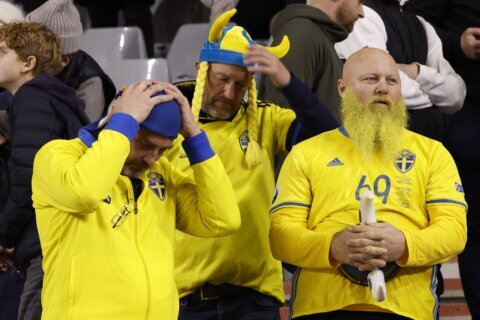Sweden's soccer fans to be advised against wearing national team clothing on trips abroad