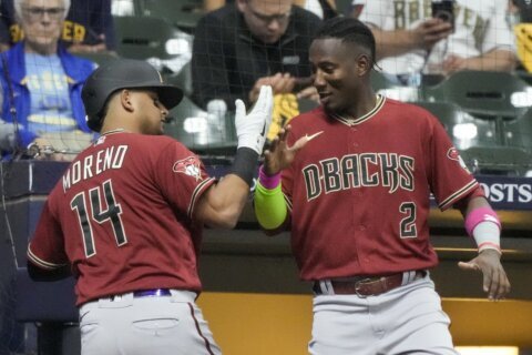Diamondbacks hit Burnes hard to rally for 6-3 victory over Brewers in Wild Card Series opener
