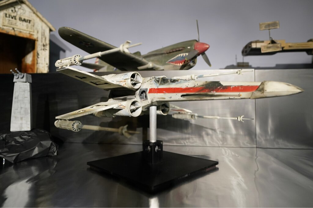 Miniature ‘Star Wars’ X-wing gets over $3 million at auction of Hollywood model-maker’s collection