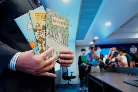 A Hong Kong man gets 4 months in prison for importing children's books deemed to be seditious