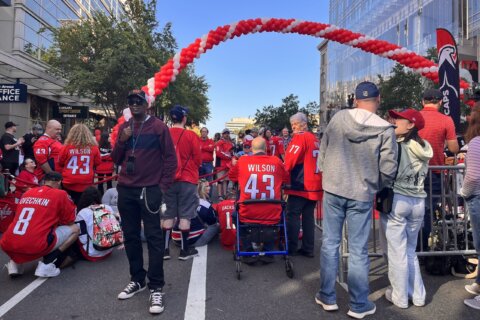 Washington Capitals fans excited ahead of regular season opener at Capital One Arena