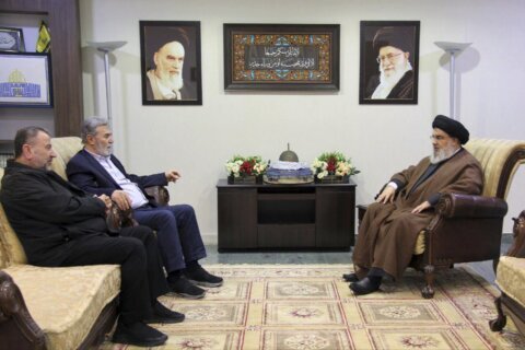 Leader of Lebanon’s Hezbollah holds talks with senior Hamas and Palestinian Islamic Jihad figures
