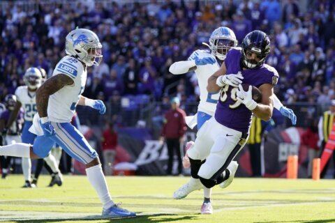 NFC North-leading Lions brought back to reality in 38-6 loss to Ravens
