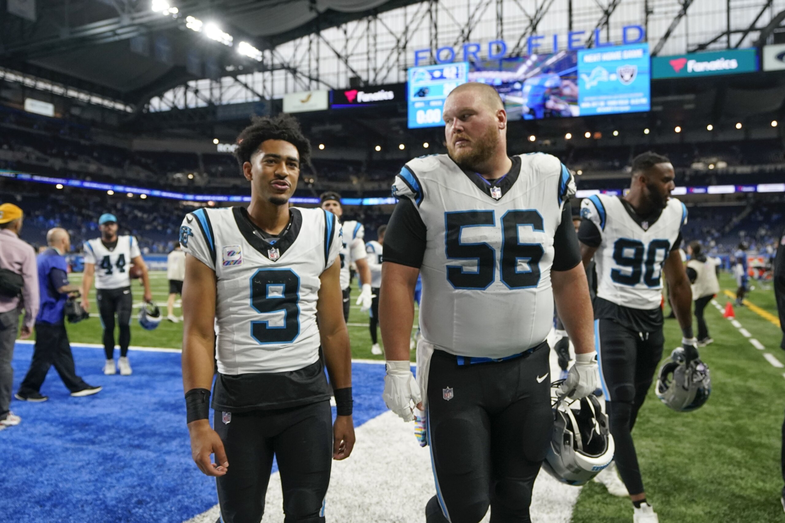 Detroit Marine honored at Lions game