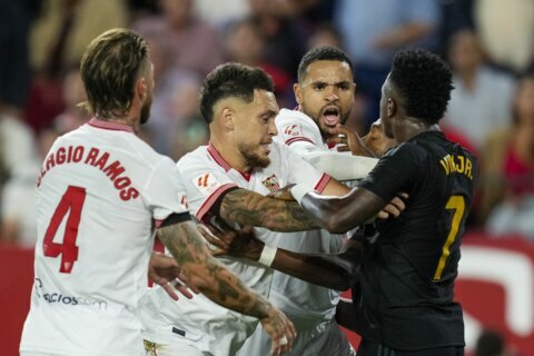 Vinícius is targeted again as Sevilla ejects fan for 'racist behavior' at Real Madrid game