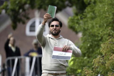 Report: Quran-burning protester is ordered to leave Sweden but deportation on hold for now