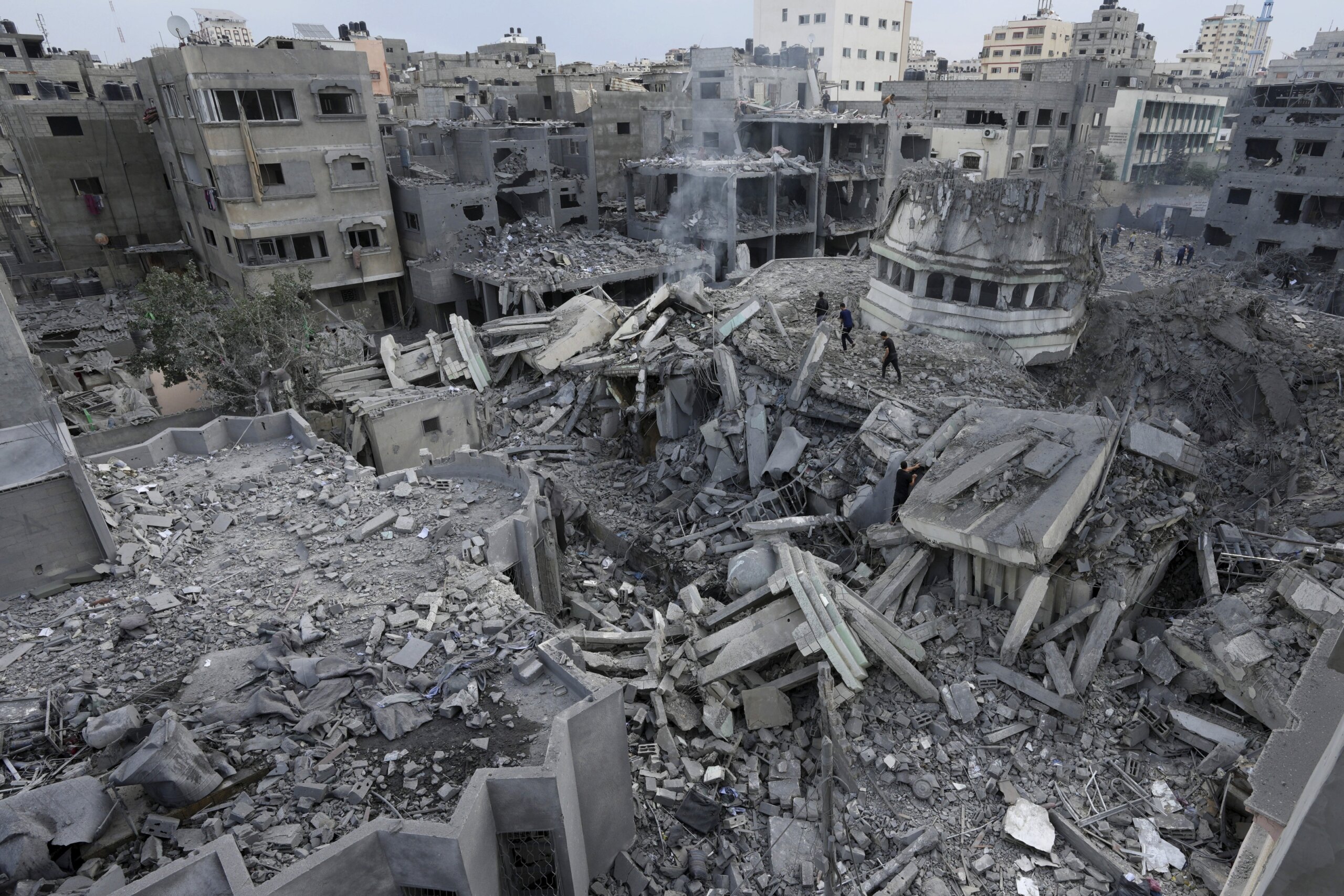 Unprecedented Israeli Bombardment Lays Waste To Upscale Rimal, The ...