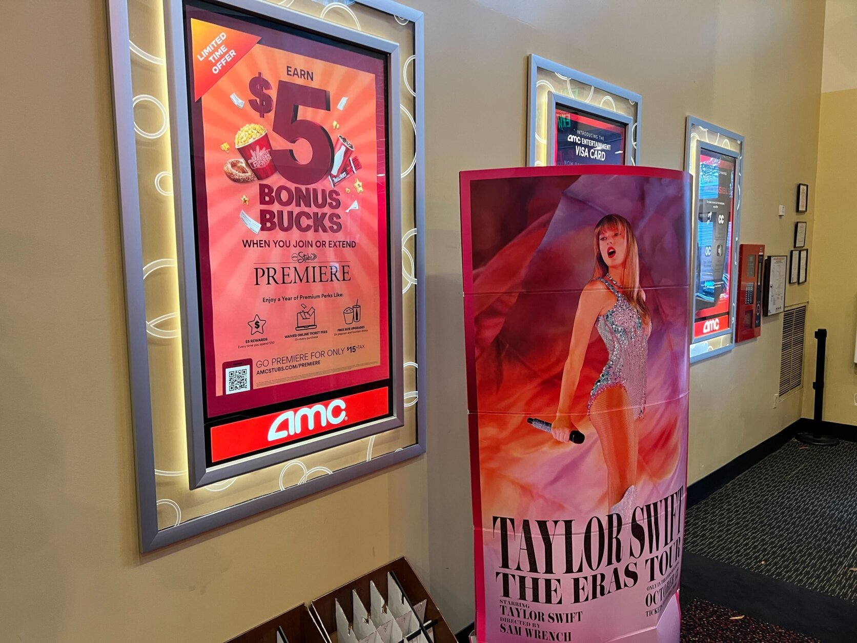 A poster for Taylor Swift's film.