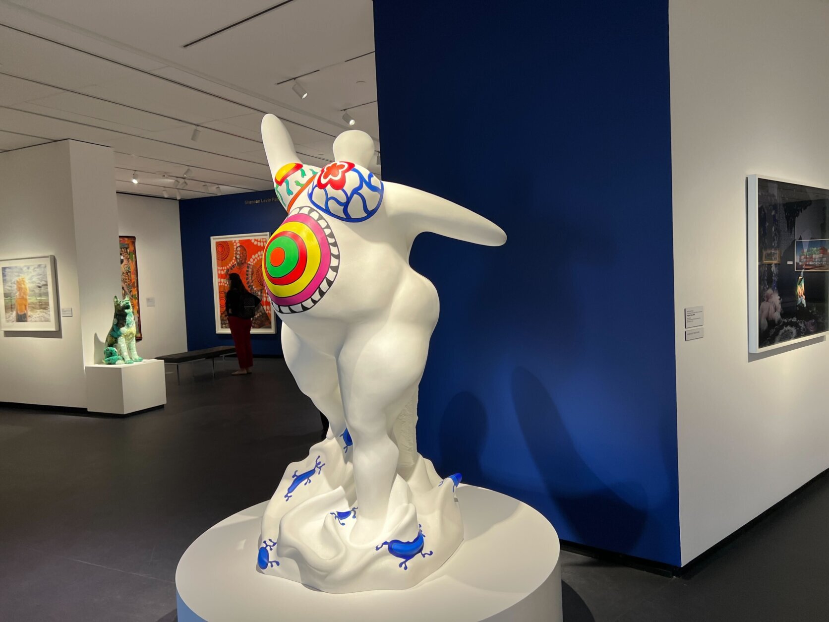 <p>Another piece that may leave some viewers stopped in their tracks is a sculpture on the third floor by Niki de Saint Phalle.</p>
<p>&#8220;She is, as I would say, open and welcoming and a very important statement about the way in which we like to embrace art, and tell stories,&#8221; Sterling said of the sculpture, which was a gift to the museum.</p>
