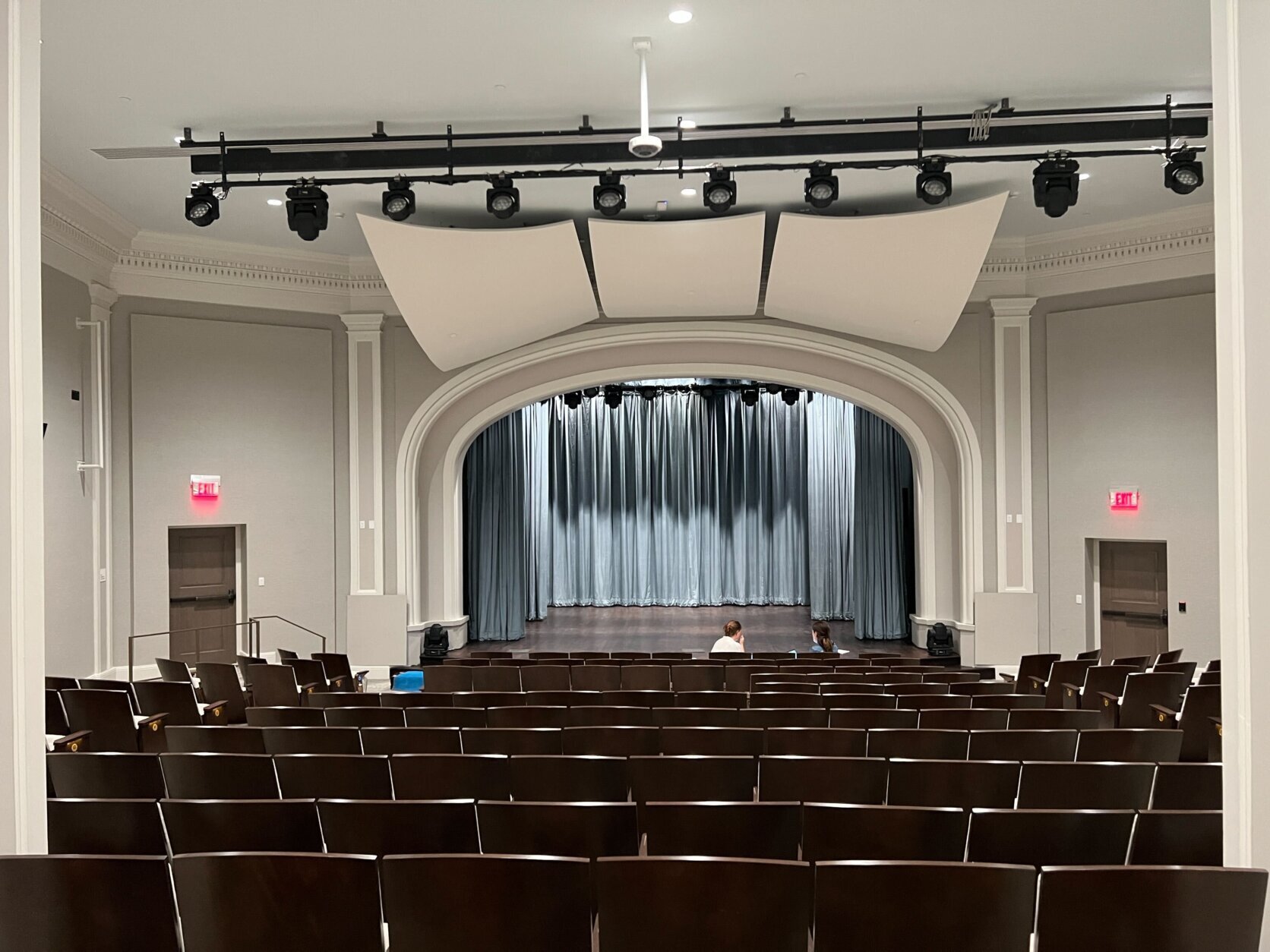 <p>The 182-seat performance hall, which hosts live programming, received a makeover. The technology was improved and it was also refurbished.</p>
