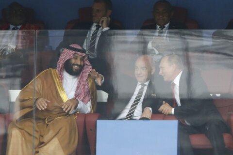 2034 World Cup would bring together FIFA's president and Saudi Arabia's Prince Mohammed