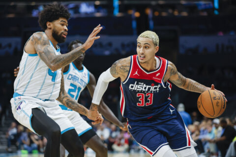 Kyle Kuzma, strong bench play help Wizards snap 4-game losing streak with 132-116 rout of Hornets