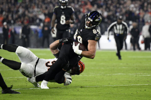 Ravens coach John Harbaugh expresses a bit of optimism on Mark Andrews’ ankle injury