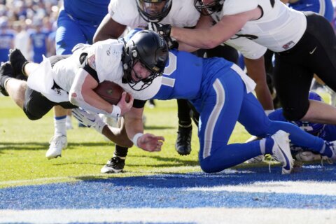 Army's swarming defense forces 6 turnovers in 23-3 win, deals No. 17 Air Force first loss of season