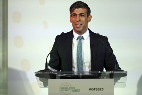 UK leader Rishi Sunak urges world to use AI and science to end malnutrition