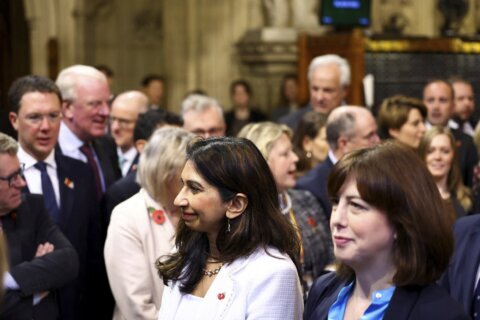 The UK's interior minister sparks furor by accusing police of favoring pro-Palestinian protesters