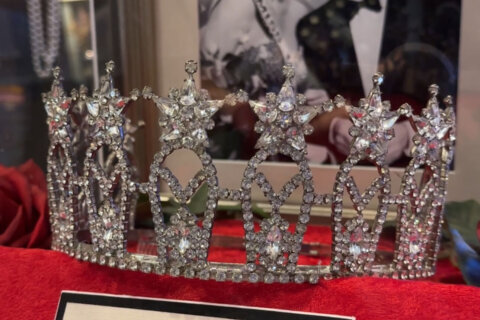 A crown belonging to Miss USA 1988 Courtney Gibbs
