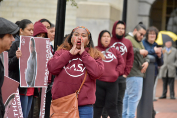 CASA rally on Lawyers Mall in Annapolis