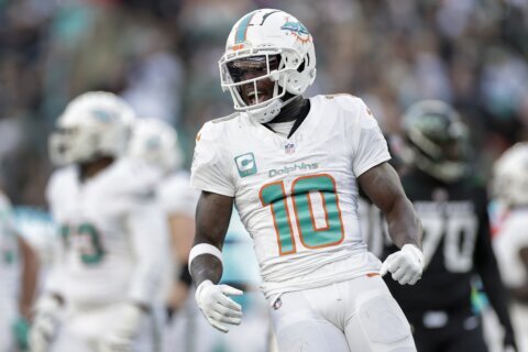 Dolphins aim to avoid a tumble from 8-3 like last season when they open December at Washington
