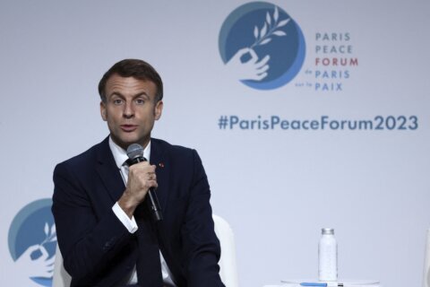 France’s Macron says melting glaciers are ‘an unprecedented challenge for humanity’