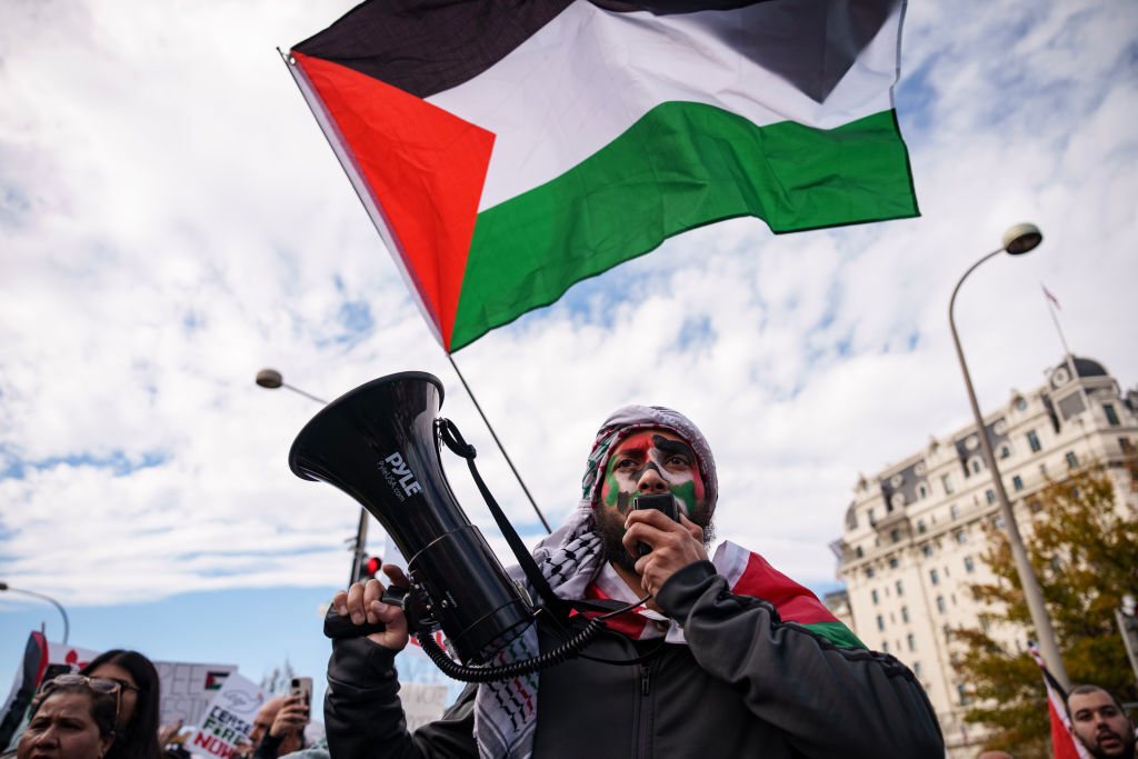 Thousands Gather For "Free Palestine" March In Washington, D.C.