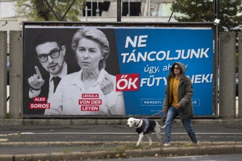 An anti-European Union billboard campaign in Hungary turns up tensions with the Orbán government