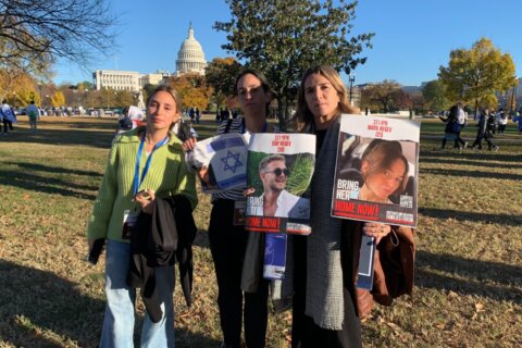 At DC rally, mother of two kidnapped by Hamas pleads for more US help in freeing hostages