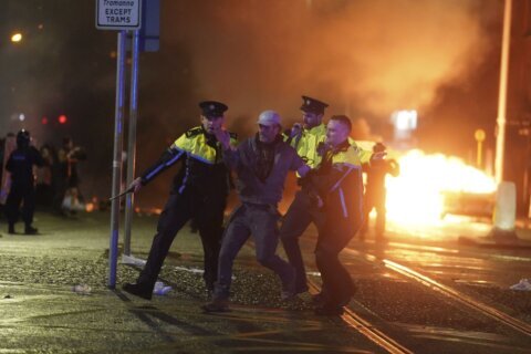 Ireland’s prime minister condemns anti-immigrant protesters who rampaged through central Dublin