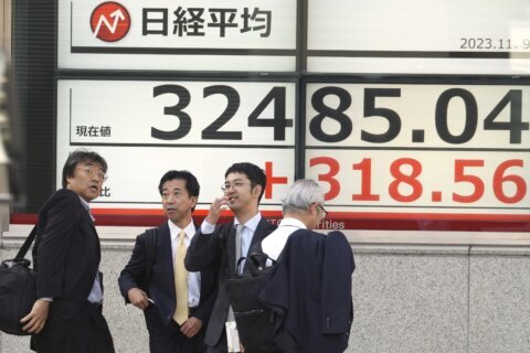 Stock market today: : Asian shares fall after bond market stress hits Wall Street