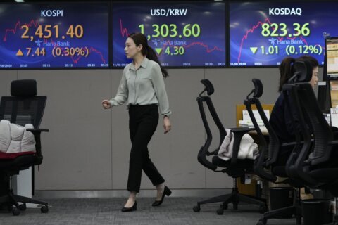 Stock market today: Asian shares mixed as China reports that prices fell in October