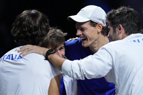 Sinner leads Italy to its first Davis Cup title in nearly 50 years with a 2-0 win over Australia