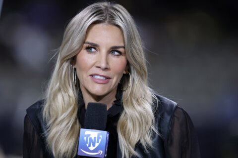 NFL host Charissa Thompson says on social media she didn’t fabricate quotes by players or coaches