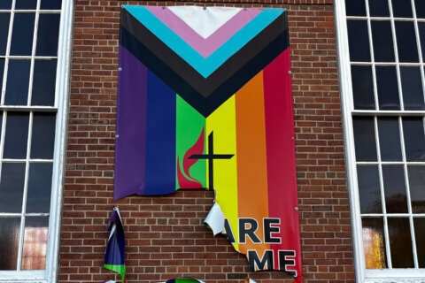 ‘Like a punch in the stomach’: Bethesda pastor reacts to gay pride banner being ripped down at his church