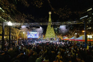 2022 Holiday Tree Lighting celebration at CityCenterDC