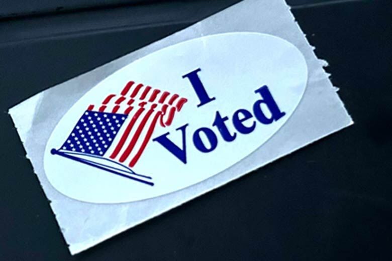 "I Voted" sticker