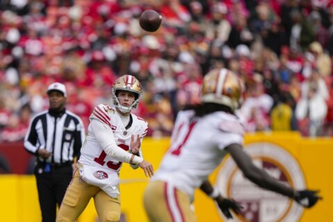 Brock Purdy bounces back, 49ers clinch the NFC’s top seed by beating the Commanders 27-10