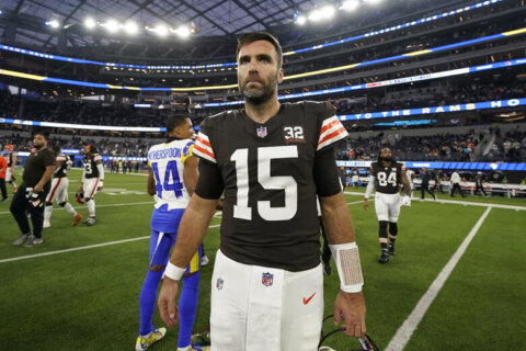 Joe Flacco appeared to be the least of Cleveland’s problems in the Browns’ loss to the LA Rams