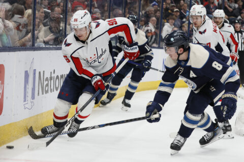 Ovechkin scores his first goal in 15 games to lift Capitals to a 3-2 win over the Blue Jackets in OT