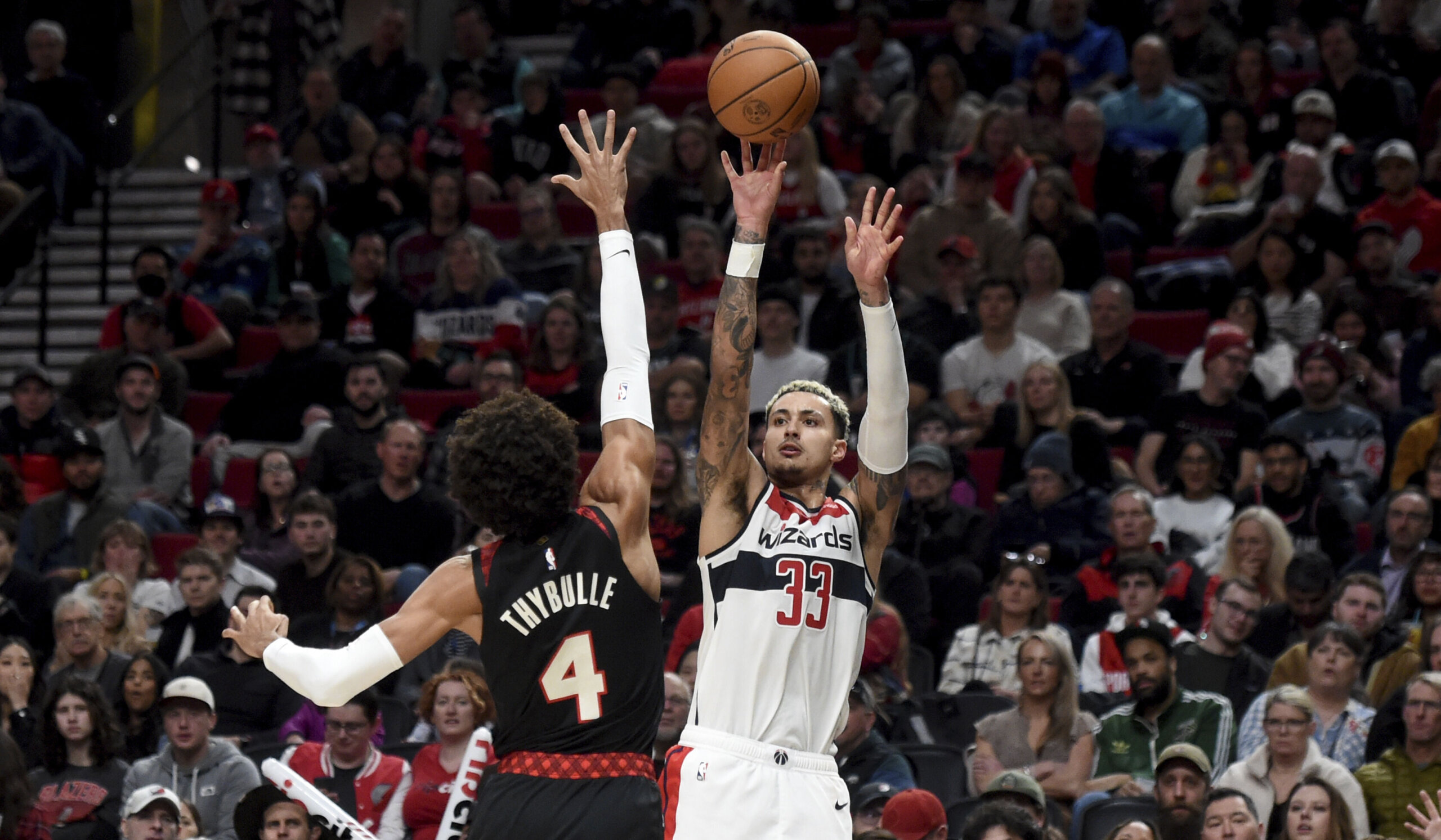 Kyle Kuzma Scores 32 Points, Wizards Hold Off Trail Blazers 118-117 For ...