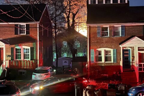 An explosion leveled a home in Arlington, Virginia, as officers tried serve a search warrant