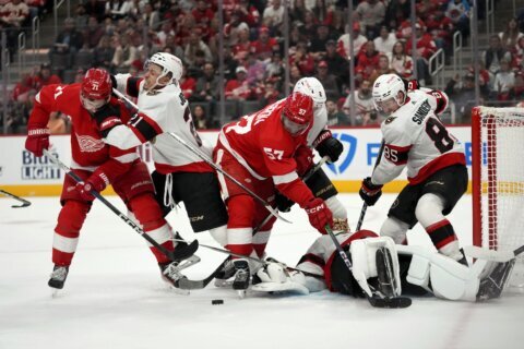 Red Wings' Larkin knocked unconscious after cross-check from behind